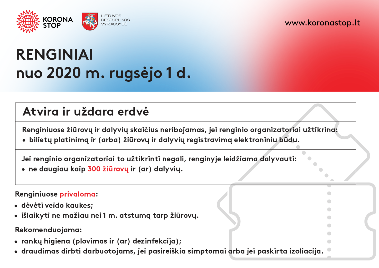 2020-08-20 Vyriausybė priėmė sprendimus dėl renginių ir studentų atvykimo