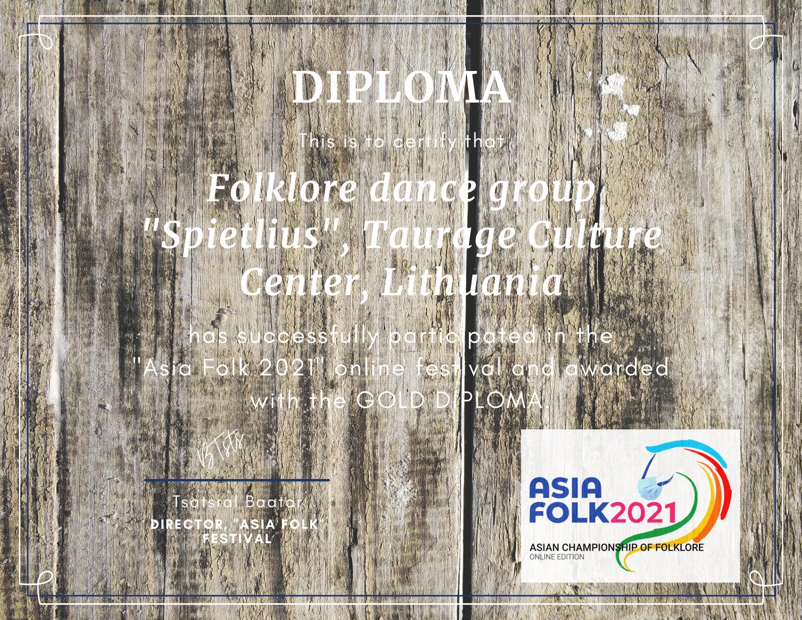 2021-06-25 Azijos muzikos ir folkloro  konkurse tauragiškiai iškovojo prizines vietas