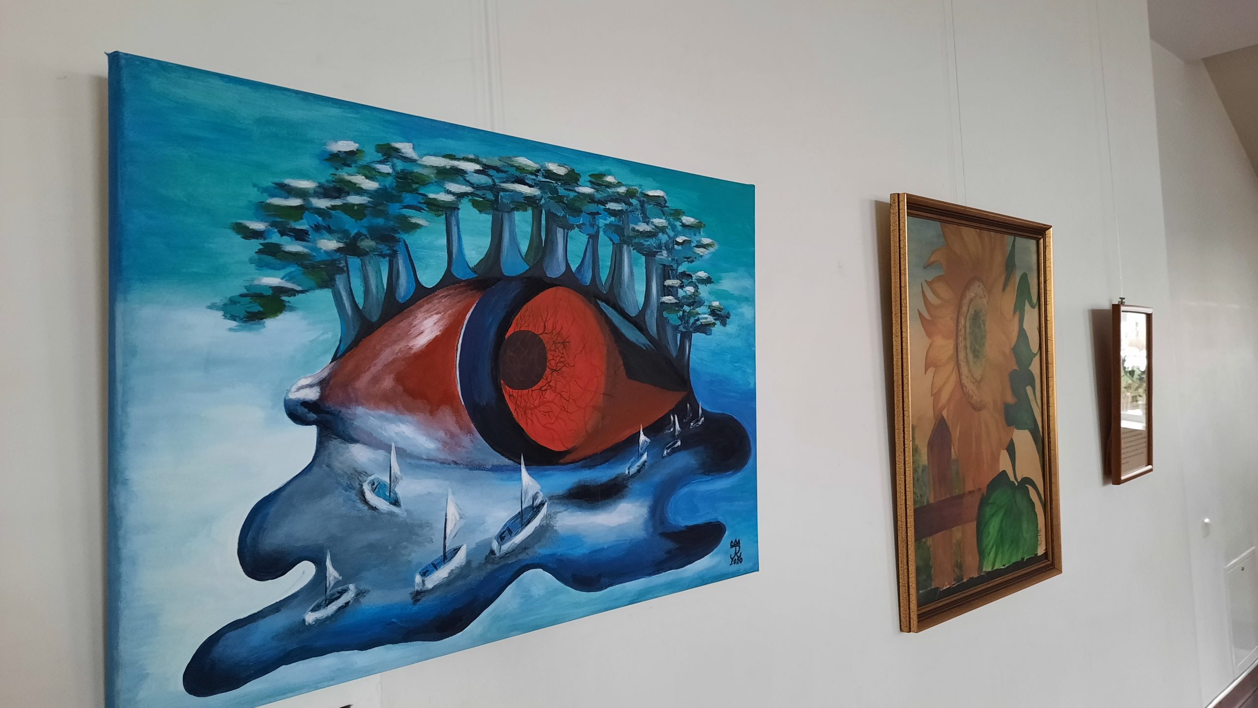 2021-12-05 Tauragės kultūros centre – Rasos Sudintienės tapybos paroda „(Ne) išgalvota“