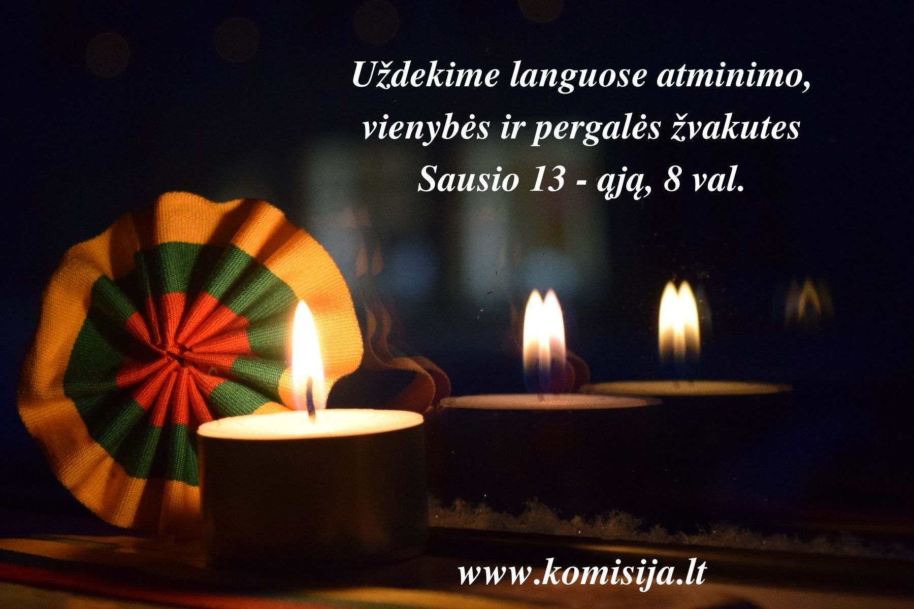 2022-01-05 Sausio 13 – ąją minėkime kartu visuotine pilietine iniciatyva „Atmintis gyva, nes liudija“
