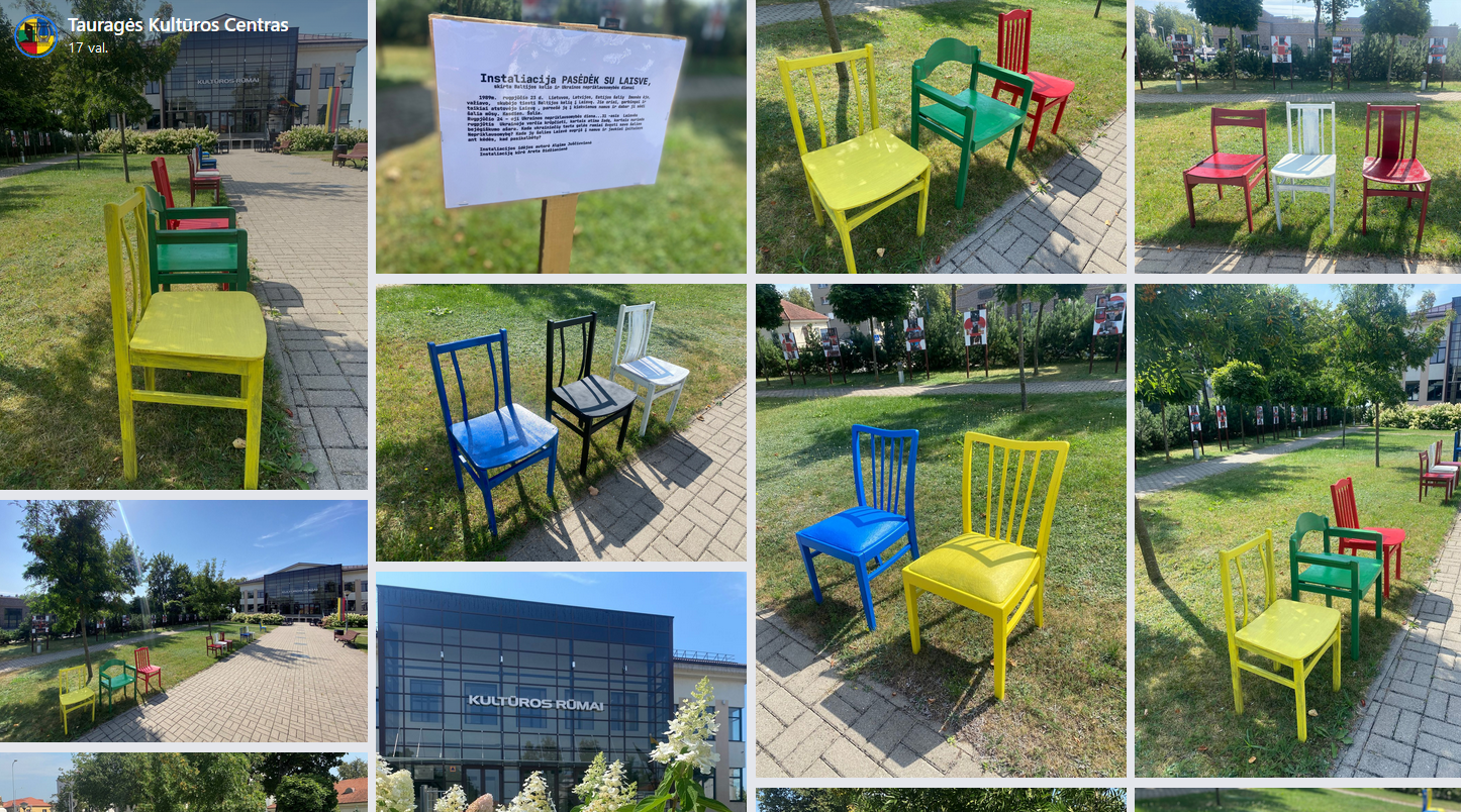 2022-08-23 Instaliacija PASĖDĖK SU LAISVE