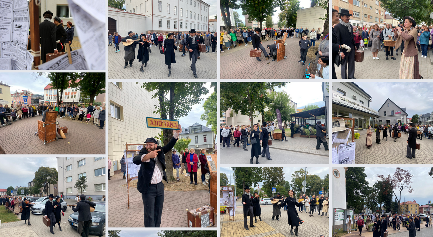 2022-09-13 Tauragėje muzikinis gatvės teatro spektaklis GEKUMEN