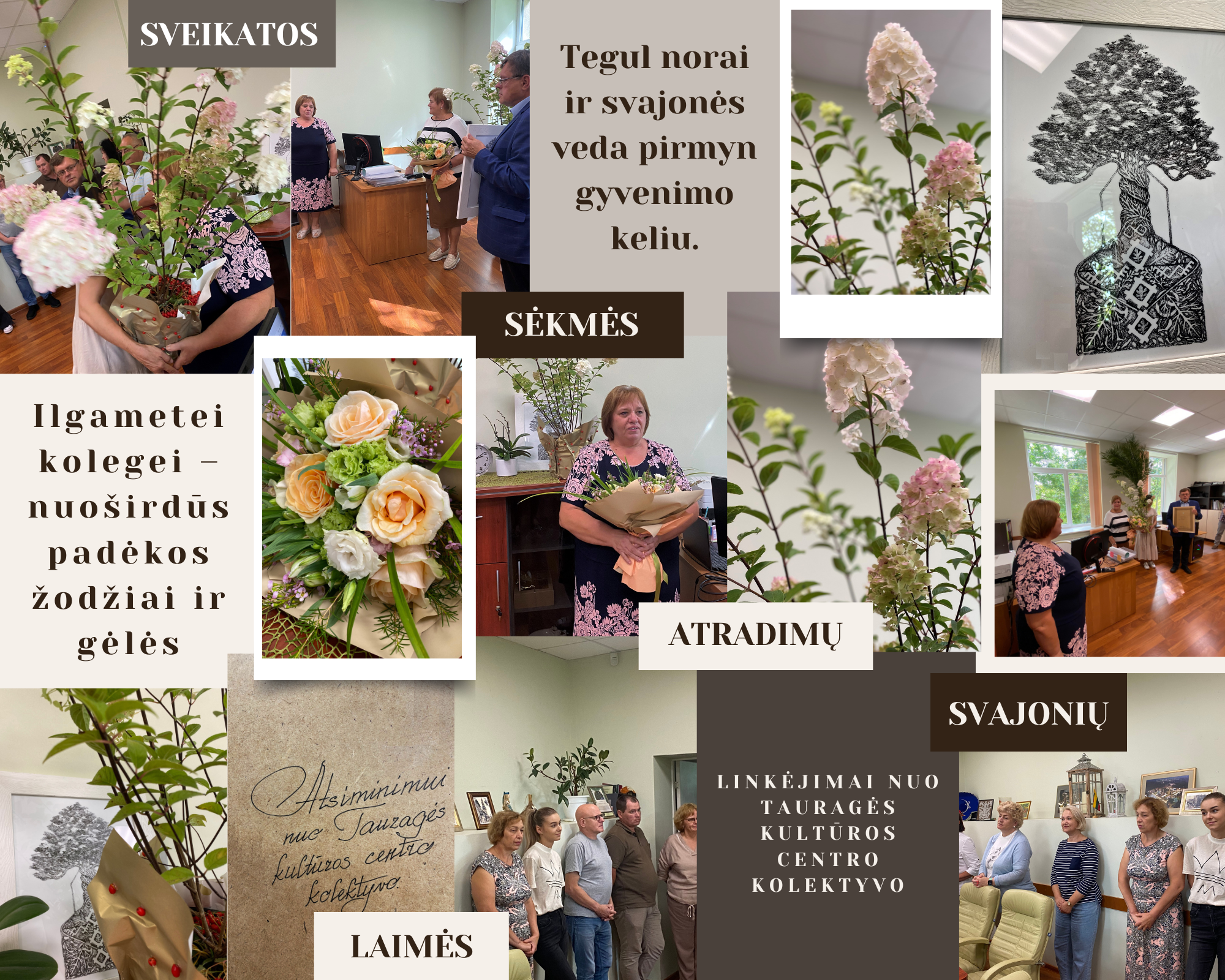 Ilgametei kolegei Reginai Baranauskienei– nuoširdūs padėkos žodžiai ir gėlės