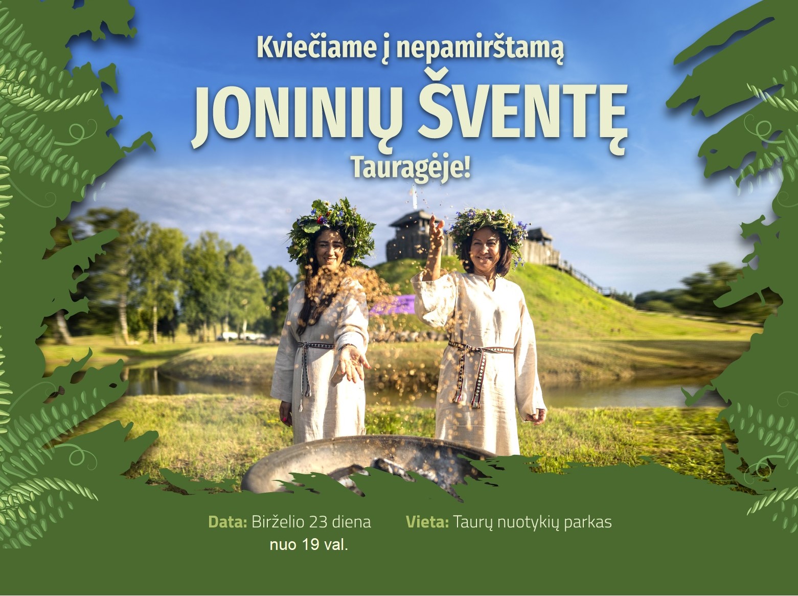 2024-06-23 Kviečiame į JONINIŲ šventę taurų nuotykių parke